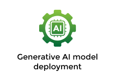 Generative AI model deployment